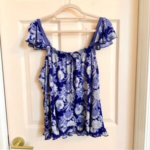 Purple blue Linea Donatella top